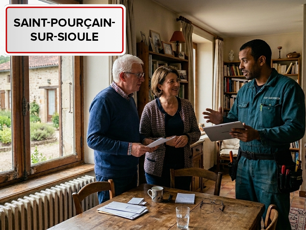 Installation de pompe à chaleur à Saint-Pourçain-sur-Sioule (03500) dans l'Allier